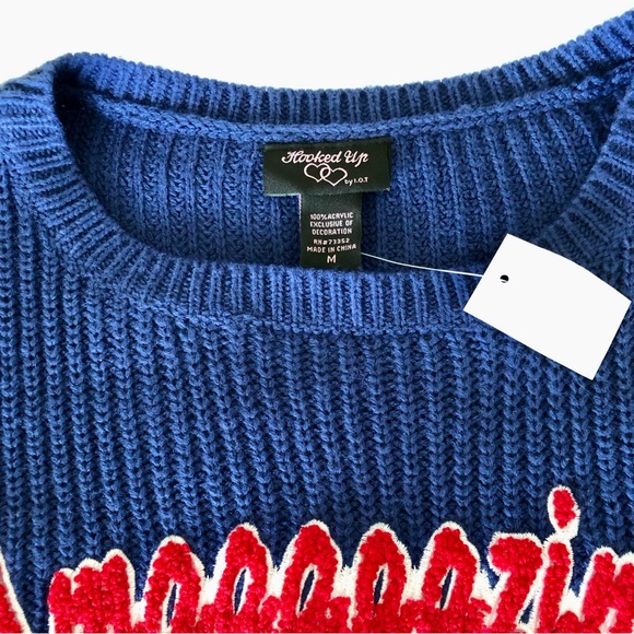 NWT Hooked Up by L.O.T. Women’s Knit Amaaaaazing!! Sweater - Picture 3 of 8